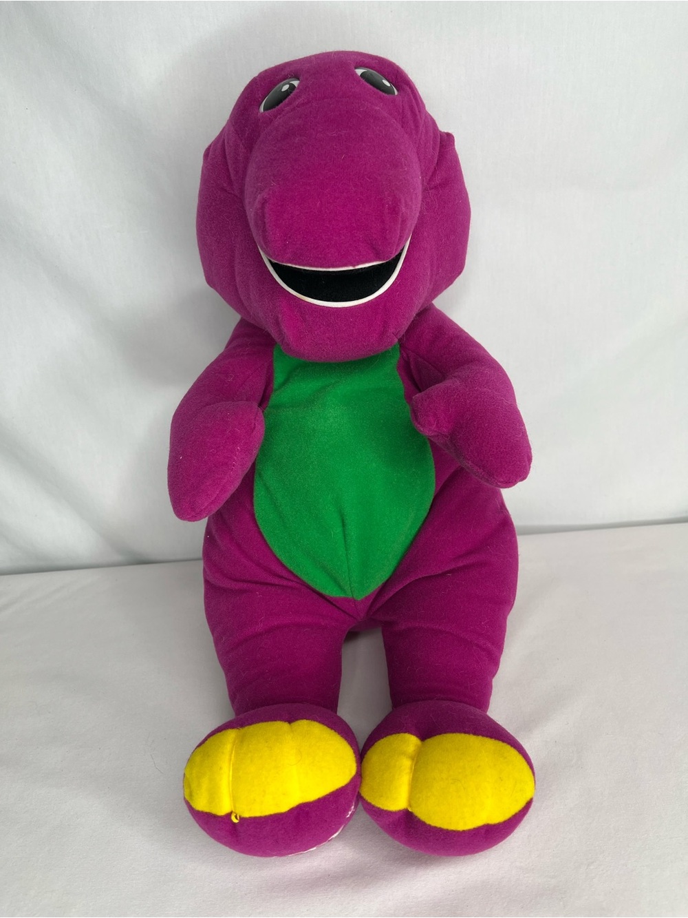 Vintage 1992 1996 Talking Barney Playskool Plush Toy Dinosaur #71245 Tested